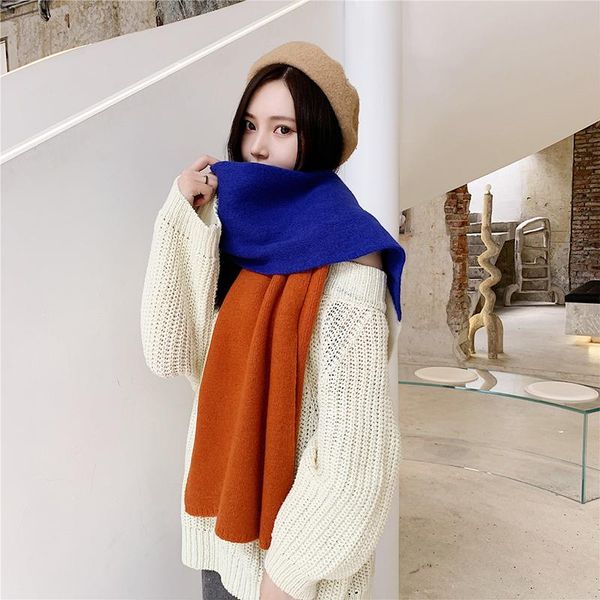 korean autumn and winter new arrival patchwork scarf men and women couple long thick soft comfortable warm shawl, Blue;gray
korean autumn and winter new arrival patchwork scarf men and women couple long thick soft comfortable warm shawl, Blue;gray