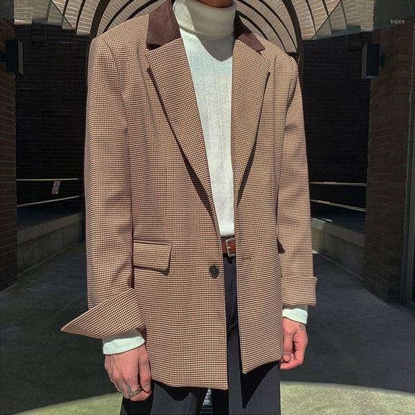 nice autumn and winter youth popular houndstooth coffee color plaid color matching collar fashion casual suit m-xl1, White;black
nice autumn and winter youth popular houndstooth coffee color plaid color matching collar fashion casual suit m-xl1, White;black