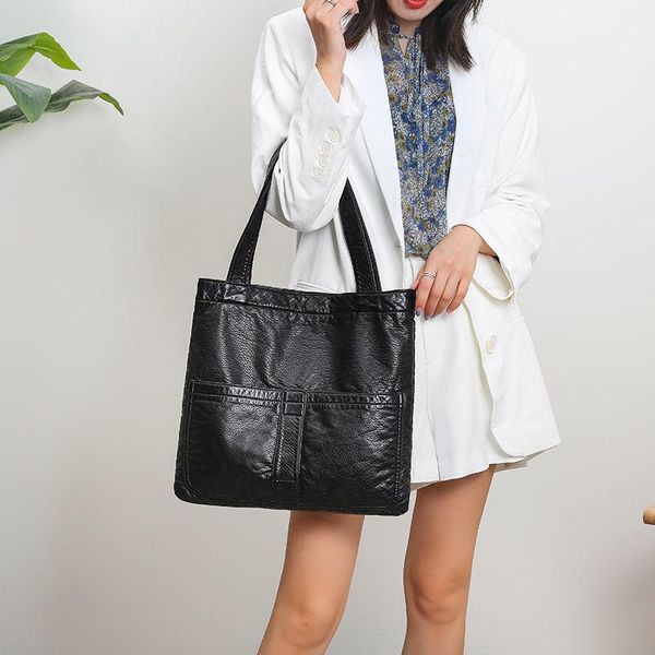 vintage black casual soft pu leather designer women bag 2021 large capacity leather shoulder bag luxury handbags women bags
vintage black casual soft pu leather designer women bag 2021 large capacity leather shoulder bag luxury handbags women bags