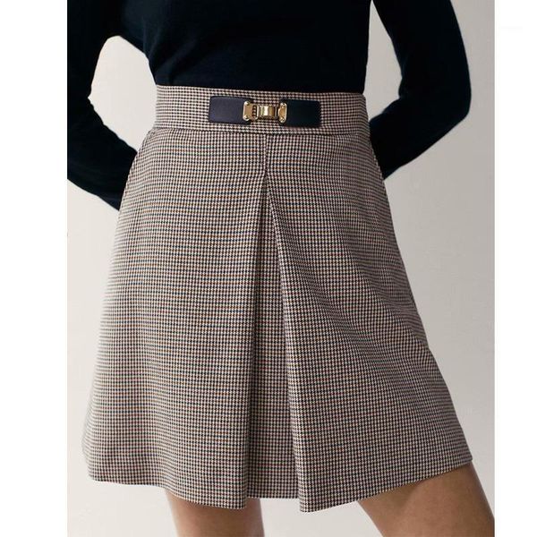 2020 autumn winter new a line houndstooth skirt women office high waist skirts vintage plaid mini skirt faldas mujer moda 01911, Black
2020 autumn winter new a line houndstooth skirt women office high waist skirts vintage plaid mini skirt faldas mujer moda 01911, Black