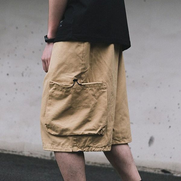 men's stylish streetwear shorts cargo pants multiple pockets elastic drawstring design knee length pants casual daily micro-elastic sol, White;black
men's stylish streetwear shorts cargo pants multiple pockets elastic drawstring design knee length pants casual daily micro-elastic sol, White;black