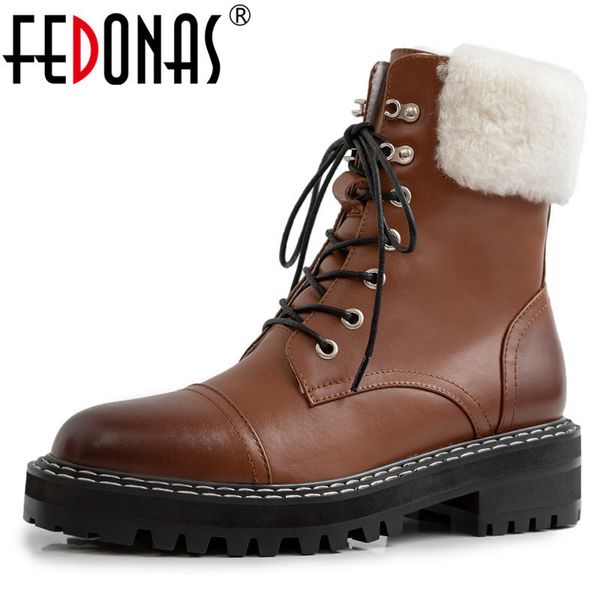 fedonas genuine leather wool snow boots winter warm short boots classic women ankle boots party casual shoes woman t200425, Black
fedonas genuine leather wool snow boots winter warm short boots classic women ankle boots party casual shoes woman t200425, Black