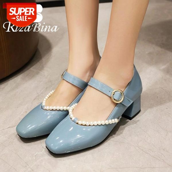 rizabina big size 32-43 women fashion pumps square toe thick heel pearl chains buckle strap retro solid color women footwear #kv33
rizabina big size 32-43 women fashion pumps square toe thick heel pearl chains buckle strap retro solid color women footwear #kv33