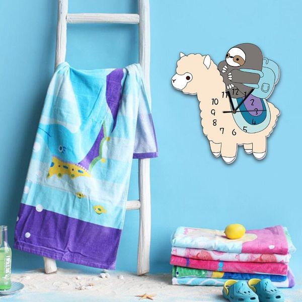 cute sloth alpaca wall clock modern design wall watches home decoration kids room living room cartoon 3d horologe birthday gifts
cute sloth alpaca wall clock modern design wall watches home decoration kids room living room cartoon 3d horologe birthday gifts