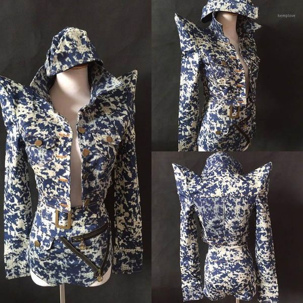 bar nightclub singer ds stage performance army big shoulder camo costumes,hooded camouflage clothes coat and shorts1, Black;red
bar nightclub singer ds stage performance army big shoulder camo costumes,hooded camouflage clothes coat and shorts1, Black;red