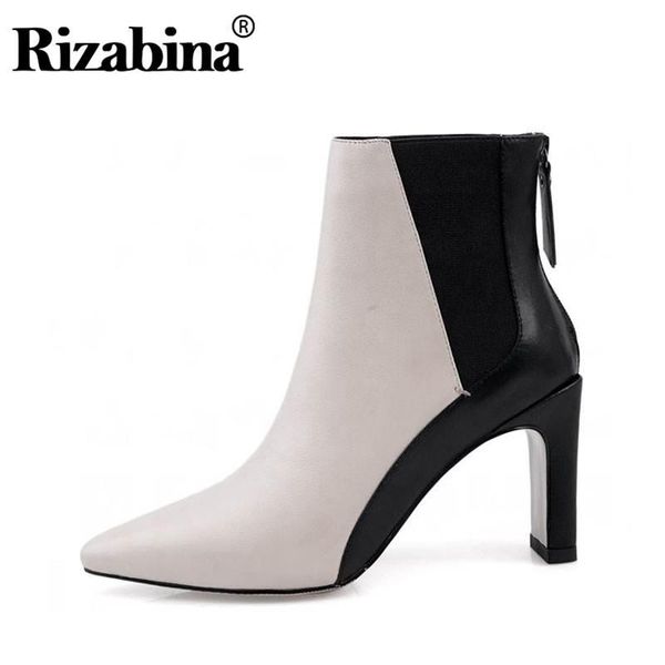 boots rizabina real leather women ankle thin heels winter ladies mixed color shoes party casual footwear size 34-39, Black
boots rizabina real leather women ankle thin heels winter ladies mixed color shoes party casual footwear size 34-39, Black