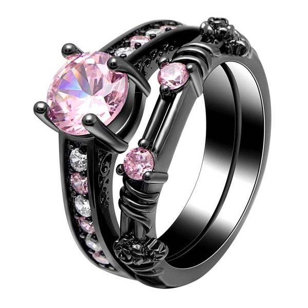 wedding rings luxury fashion pink/black square cubic zircon black gold color ring sets engagement jewelry for women, Slivery;golden
wedding rings luxury fashion pink/black square cubic zircon black gold color ring sets engagement jewelry for women, Slivery;golden