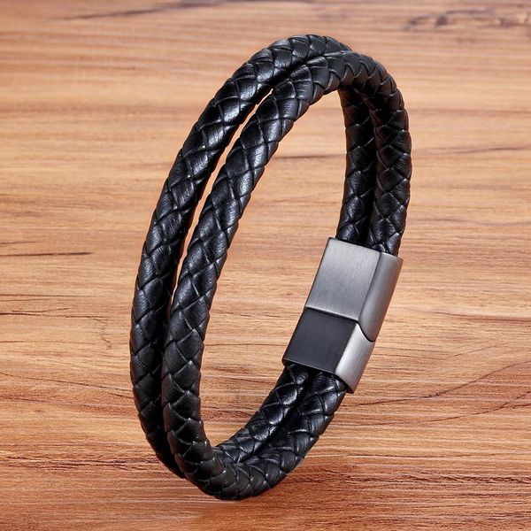 xqni personality genuine leather bracelet double layer black bangle for female accessories jewelry for birthday gift sqcyfk, Golden;silver
xqni personality genuine leather bracelet double layer black bangle for female accessories jewelry for birthday gift sqcyfk, Golden;silver