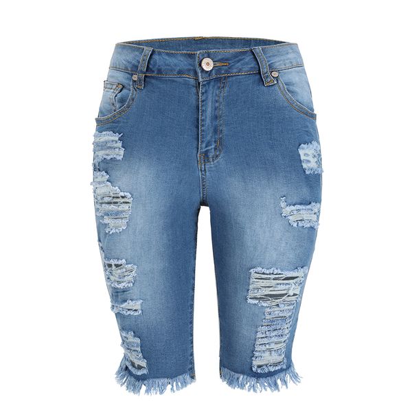 summer bermuda shorts women ripped cotton knee length mid rise casual denim shorts ladies blue skinny jean shorts t200701
summer bermuda shorts women ripped cotton knee length mid rise casual denim shorts ladies blue skinny jean shorts t200701