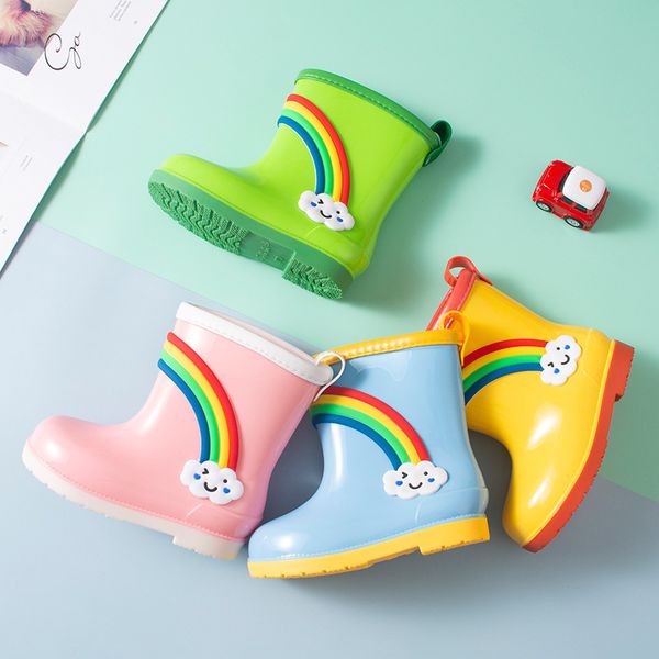 children' rain boots kids boy cartoon cute rainbow net children' shoes 2020 spring summer new boys and girls rain boots q1216, Black;grey
children' rain boots kids boy cartoon cute rainbow net children' shoes 2020 spring summer new boys and girls rain boots q1216, Black;grey
