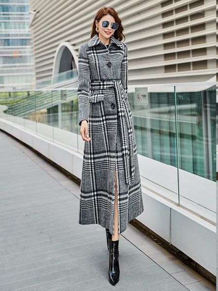 new women winter coat warm cashmere overcoat female gray plaid woolen coat turndown collar single breasted long ladies coats1, Black
new women winter coat warm cashmere overcoat female gray plaid woolen coat turndown collar single breasted long ladies coats1, Black