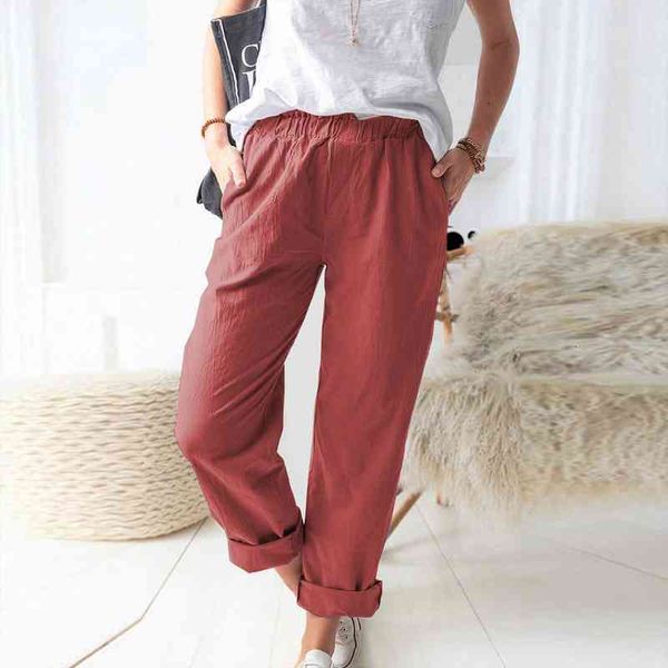 womens pure color pants cotton linen comfy elastic waist pants casual loose straight trousers lightweight long, Black;white
womens pure color pants cotton linen comfy elastic waist pants casual loose straight trousers lightweight long, Black;white