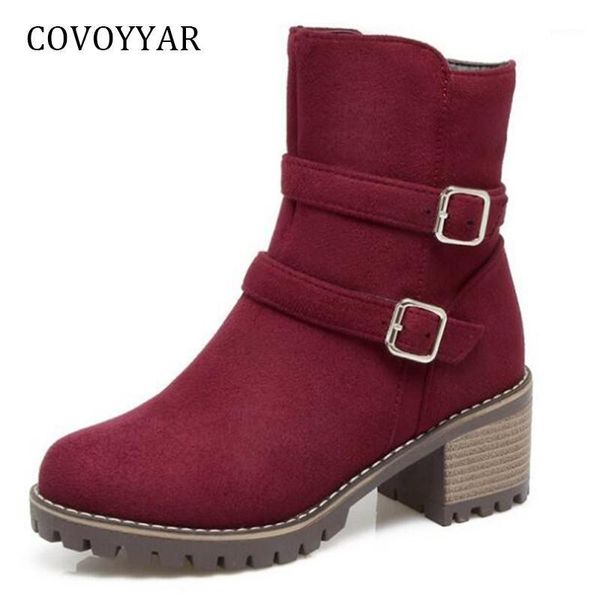 boots covoyyar 2021 2 buckles ankle women side zip platform autumn chunky heel winter booties shoes wbs4021, Black
boots covoyyar 2021 2 buckles ankle women side zip platform autumn chunky heel winter booties shoes wbs4021, Black