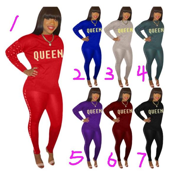 queen letters printed women tracksuit winter sportswear long sleeves hoodies pants two piece fashion outfits casual clothing sets ly1223b, White
queen letters printed women tracksuit winter sportswear long sleeves hoodies pants two piece fashion outfits casual clothing sets ly1223b, White