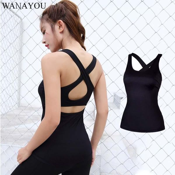 yoga outfits wanayou cross-back with bra tank elastic sleeveless women's running sports vest,backless workout gym vest for women1, White;red
yoga outfits wanayou cross-back with bra tank elastic sleeveless women's running sports vest,backless workout gym vest for women1, White;red