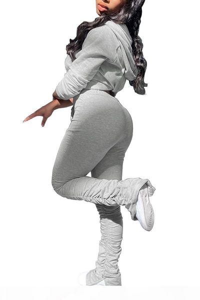 autumn women solid tracksuits fashion stacked pants two pieces sets 2020 hooded zipper jacket and sweatpants two pieces long sleeves set, Gray
autumn women solid tracksuits fashion stacked pants two pieces sets 2020 hooded zipper jacket and sweatpants two pieces long sleeves set, Gray