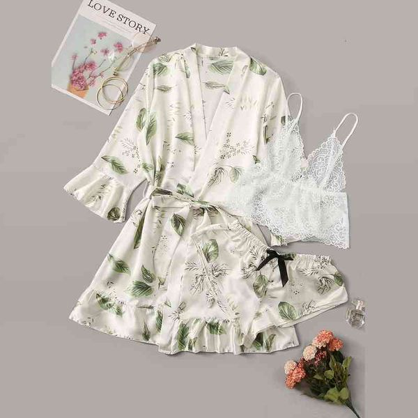 fashion women ladies lace satin floral printed long sleeve lingerie home 3-piece bathrobe nightgowns short set homewear g3, Black;red
fashion women ladies lace satin floral printed long sleeve lingerie home 3-piece bathrobe nightgowns short set homewear g3, Black;red