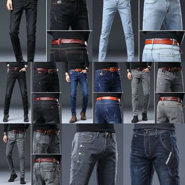 2020 new trend brand men's slim jeans fashion business classic style men's fashion brand casual slim elastic feet trousers q1216, Blue
2020 new trend brand men's slim jeans fashion business classic style men's fashion brand casual slim elastic feet trousers q1216, Blue