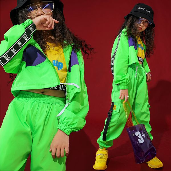 children hip hop dance costume kids fluorescent clothes street jazz performance show fashion suit school girl costume bi041, Black;red
children hip hop dance costume kids fluorescent clothes street jazz performance show fashion suit school girl costume bi041, Black;red