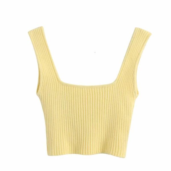 2021 new women simply short yellow chic camis tank summer strap knitted vest slim t shirt crop t617, White
2021 new women simply short yellow chic camis tank summer strap knitted vest slim t shirt crop t617, White