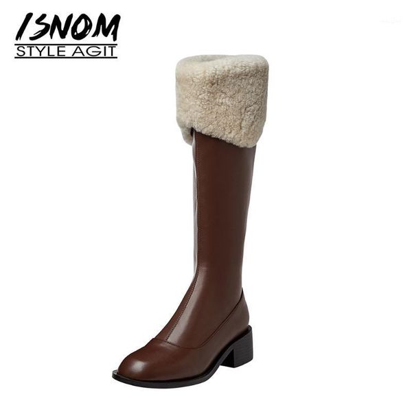 boots isnom fur lining women knee round toe zip footwear warm snow genuine leather ladies chunky heel winter booties 20211, Black
boots isnom fur lining women knee round toe zip footwear warm snow genuine leather ladies chunky heel winter booties 20211, Black