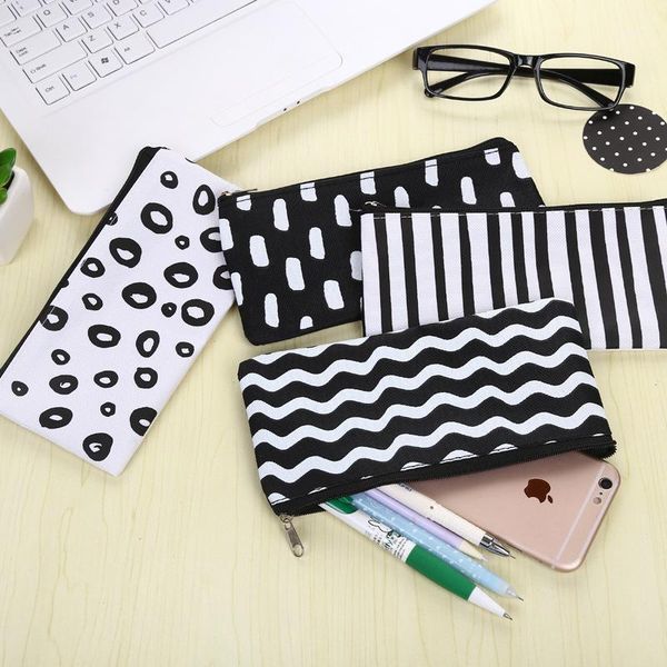 kawaii stationery stripe pencil case fashion canvas pencil bag school supplies cute creative child gift black white box1
kawaii stationery stripe pencil case fashion canvas pencil bag school supplies cute creative child gift black white box1