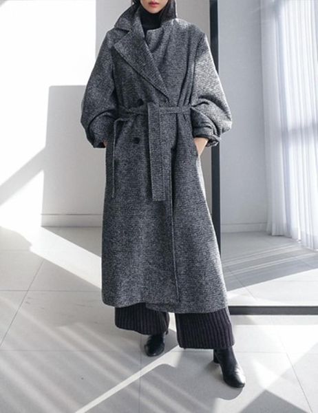 women's wool & blends 2021 women's woolen coat for women elegant long sleeve chic outwear ladies autumn winter with belt1, Black
women's wool & blends 2021 women's woolen coat for women elegant long sleeve chic outwear ladies autumn winter with belt1, Black