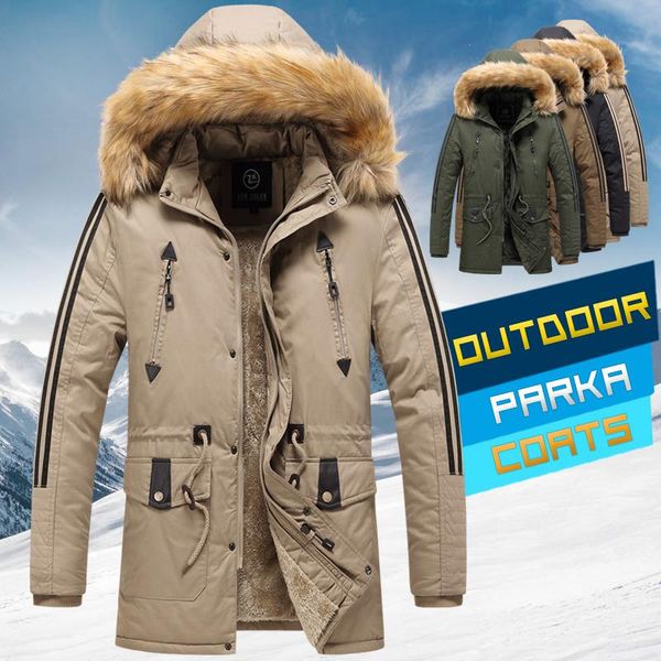 winter parkas coats men 2020 thick overcoat outwear cotton padded mens casual long jacket windbreaker men fur colloar warm coat, Black
winter parkas coats men 2020 thick overcoat outwear cotton padded mens casual long jacket windbreaker men fur colloar warm coat, Black