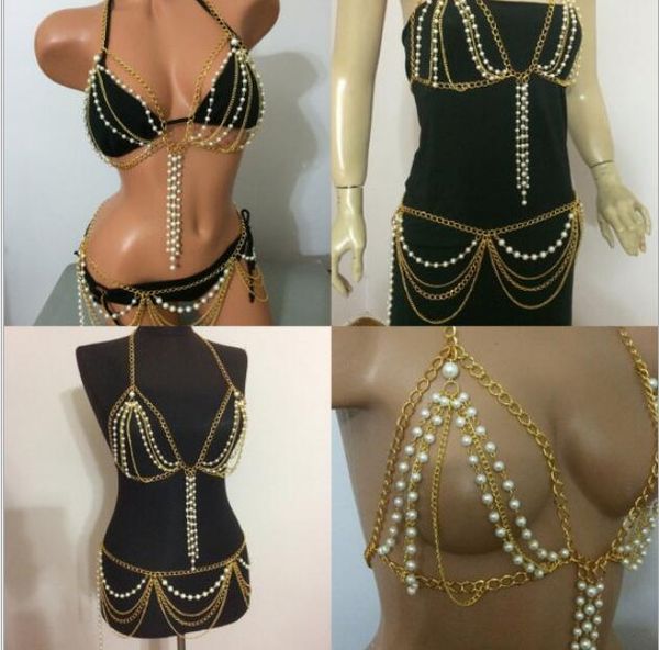 gold necklace handmade beads, multi-layer pearl tassel, long waist chain accessories, Black;white
gold necklace handmade beads, multi-layer pearl tassel, long waist chain accessories, Black;white