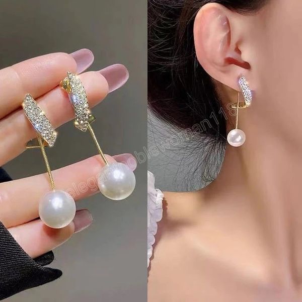 classic elegant simulated-pearl tassel long crystal dangle earrings for women fashion water drop crystal jewelry, Silver
classic elegant simulated-pearl tassel long crystal dangle earrings for women fashion water drop crystal jewelry, Silver