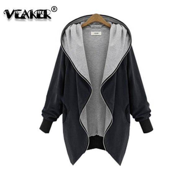 new women casual hooded jacket autumn zipper outerwear basic coat solid fashion batwing sleeve loose jacket plus size m-5xl 201102, Black
new women casual hooded jacket autumn zipper outerwear basic coat solid fashion batwing sleeve loose jacket plus size m-5xl 201102, Black