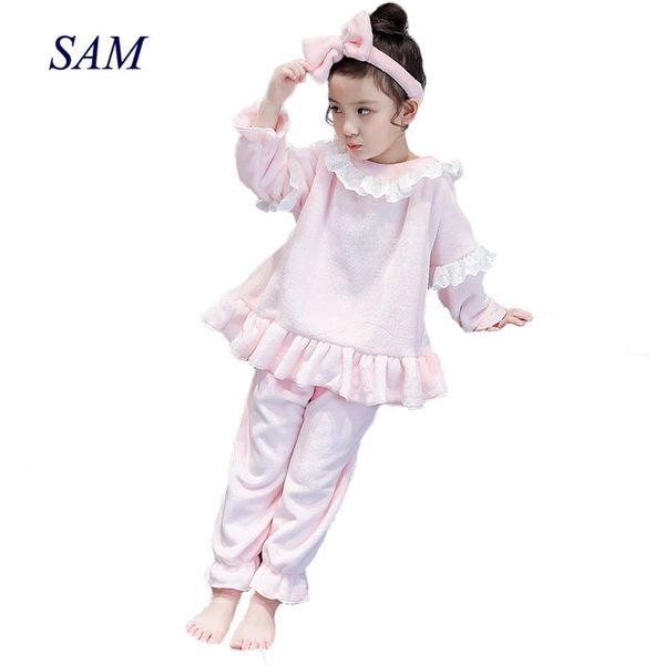 girls clothing sets autumn and winter coral fleece home baby flannel long-sleeved princess pajamas sleep suit clothes 201126, White
girls clothing sets autumn and winter coral fleece home baby flannel long-sleeved princess pajamas sleep suit clothes 201126, White
