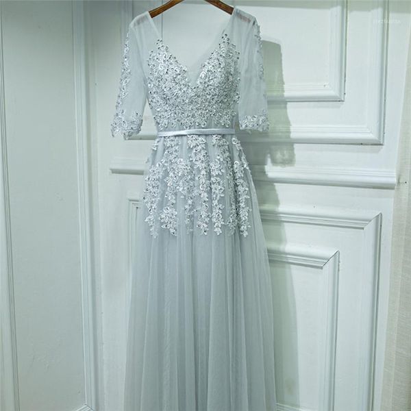 maternity dresses v-neck evening dress robe de soiree grey tulle with applique real po vestido festa1, White
maternity dresses v-neck evening dress robe de soiree grey tulle with applique real po vestido festa1, White
