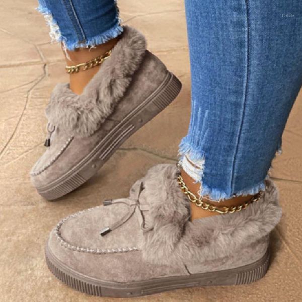 women snow boots 2020 winter flats shoes women suede lace up ankle boots warm cotton shoes furry botas mujer1, Black
women snow boots 2020 winter flats shoes women suede lace up ankle boots warm cotton shoes furry botas mujer1, Black