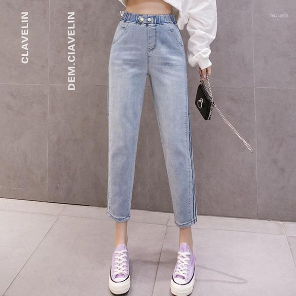 new 2020 plus size women high waist jeans women's autumn new style women's cropped trousers baggy jeans1, Blue
new 2020 plus size women high waist jeans women's autumn new style women's cropped trousers baggy jeans1, Blue