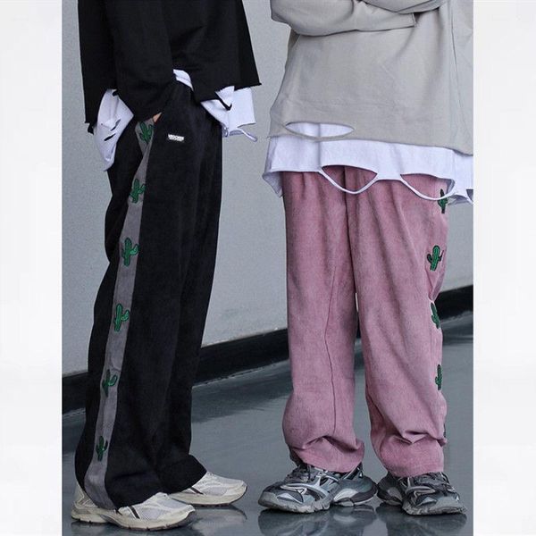 qweek black harajuku corduroy pants women hip hop wide leg pants japanese streetwear oversizede pink trousers casual, Black;white
qweek black harajuku corduroy pants women hip hop wide leg pants japanese streetwear oversizede pink trousers casual, Black;white