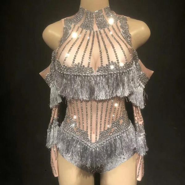 2020 nude beading off the shoulder tassel high elasticity bodysuits nightclub party bodysuits q1118, White
2020 nude beading off the shoulder tassel high elasticity bodysuits nightclub party bodysuits q1118, White