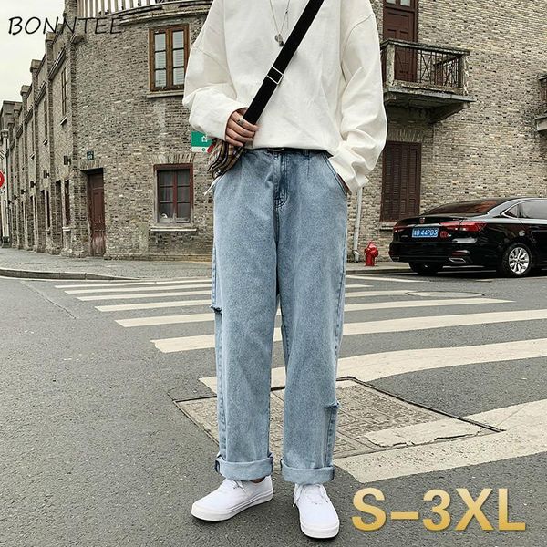 men's jeans men hole ripped korean-style retro baggy straight all-match wild-leg casual denim trousers mens streetwear trendy simple1, Blue
men's jeans men hole ripped korean-style retro baggy straight all-match wild-leg casual denim trousers mens streetwear trendy simple1, Blue