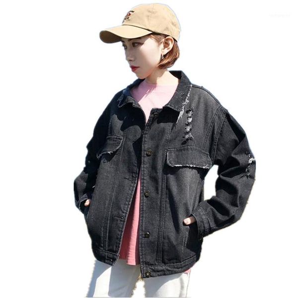 plus size black jeans jacket for women 2020 spring autumn long sleeve ladies outwear denim jackets basic coat female g2531, Black;brown
plus size black jeans jacket for women 2020 spring autumn long sleeve ladies outwear denim jackets basic coat female g2531, Black;brown