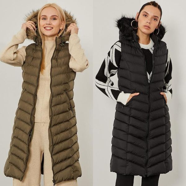 women's vests 2021 winter cotton vest women hooded puffer plus large size ladies casual waistcoat female sleeveless long hood warm, Black;white
women's vests 2021 winter cotton vest women hooded puffer plus large size ladies casual waistcoat female sleeveless long hood warm, Black;white