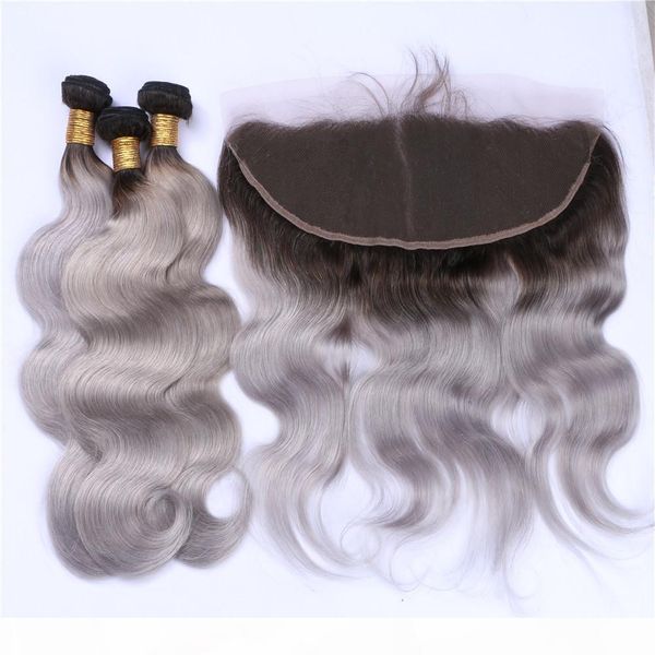 silver grey dark root virgin brazilian ombre human hair 3bundles with frontal ombre body wave 1b grey 13x4 lace frontal with weaves, Black;brown
silver grey dark root virgin brazilian ombre human hair 3bundles with frontal ombre body wave 1b grey 13x4 lace frontal with weaves, Black;brown