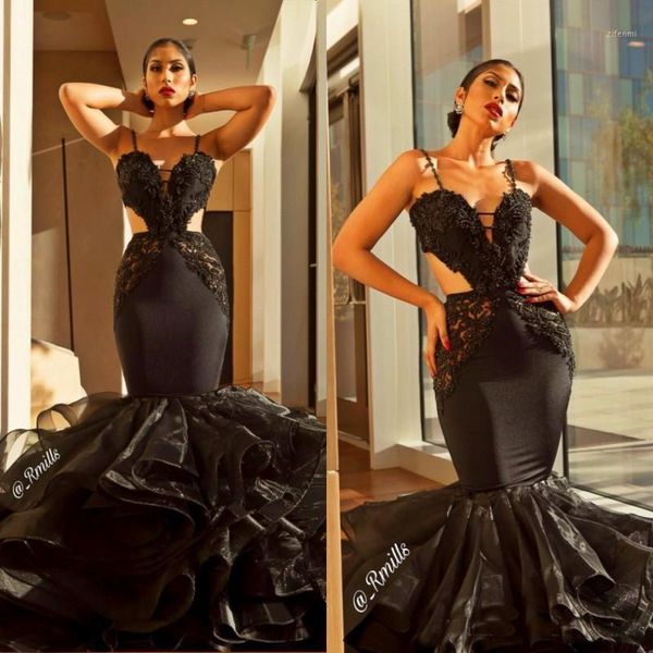 black african prom dresses 2020 spaghetti strap cutaway sides backless lace mermaid long evening dresses1, White;black
black african prom dresses 2020 spaghetti strap cutaway sides backless lace mermaid long evening dresses1, White;black