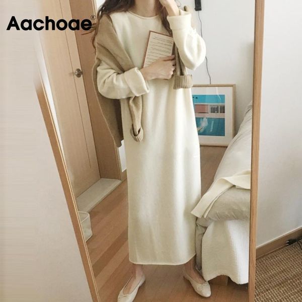aachoae o neck knitted dress women batwing long sleeve basic casual straight dress soft home style lady long dresses vestidos1, Black;gray
aachoae o neck knitted dress women batwing long sleeve basic casual straight dress soft home style lady long dresses vestidos1, Black;gray