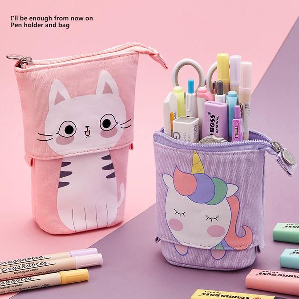 cosmetic bags & cases pencil case cute cartoon animal stand up stationery pouch for boys girls
cosmetic bags & cases pencil case cute cartoon animal stand up stationery pouch for boys girls