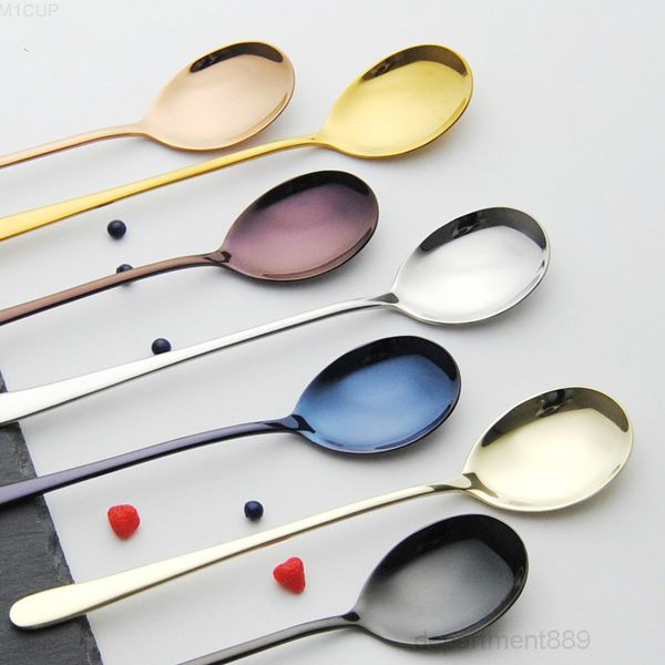 eco-friendly stainless steel long handle coffee tea spoon colorful ice cream dessert spoons set mixing stiring scoop kitchen tools
eco-friendly stainless steel long handle coffee tea spoon colorful ice cream dessert spoons set mixing stiring scoop kitchen tools