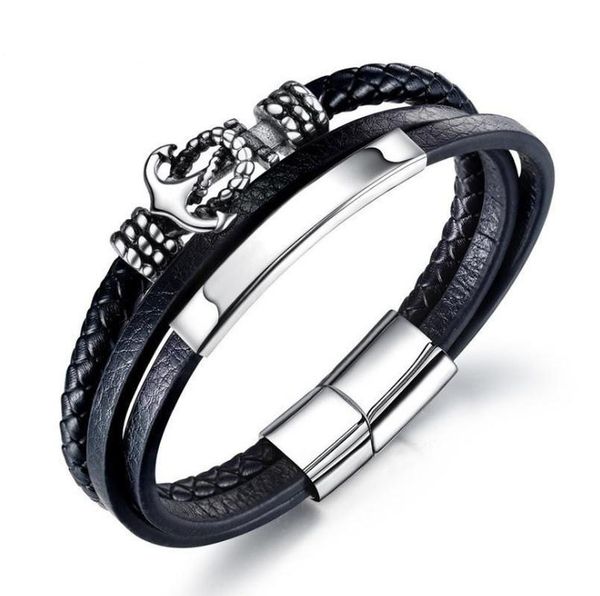bangle punk fashion anchor multilayer magnetic bracelet black leather men's retro
bangle punk fashion anchor multilayer magnetic bracelet black leather men's retro