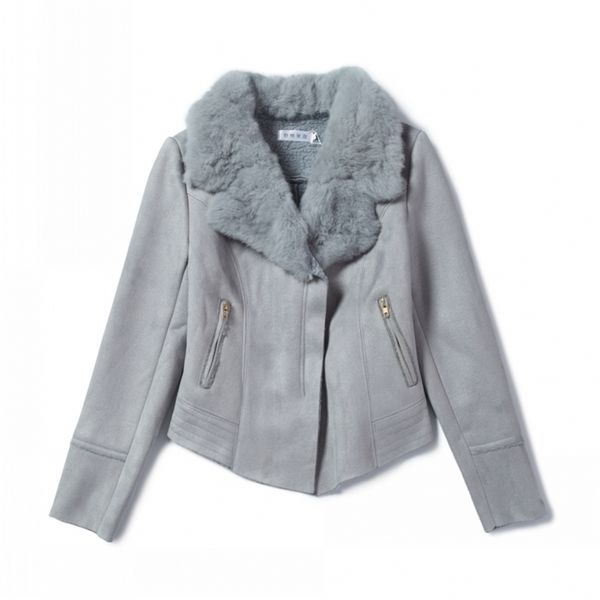 real ps winter clothes women suede coat short jacket fur collar zipper thick slim outwear chaqueta mujer c91195 201023, Black;brown
real ps winter clothes women suede coat short jacket fur collar zipper thick slim outwear chaqueta mujer c91195 201023, Black;brown