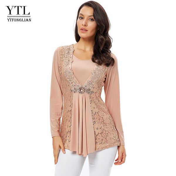 ytl plus size womens blouse vintage spring autumn floral crochet lace cotton long sleeve tunic blouse shirt 6xl 7xl 8xl t200321, White
ytl plus size womens blouse vintage spring autumn floral crochet lace cotton long sleeve tunic blouse shirt 6xl 7xl 8xl t200321, White