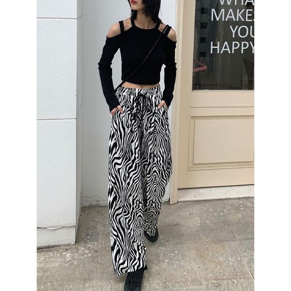 women's pants & capris zebra striped print women joggers high waisted trousers streetwear loose harajuku wide leg femme sweatpants fy45, Black;white
women's pants & capris zebra striped print women joggers high waisted trousers streetwear loose harajuku wide leg femme sweatpants fy45, Black;white