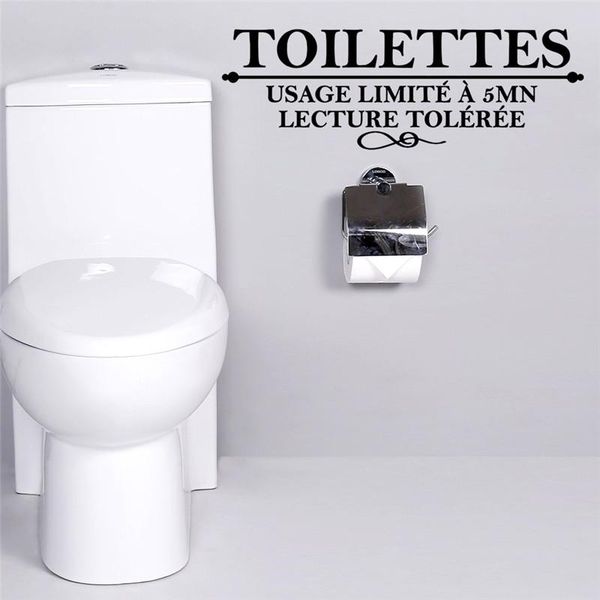 wall stickers french quotes toilettes usage limite a 5 mn washroom bathroom toilet sticker decals art decor
wall stickers french quotes toilettes usage limite a 5 mn washroom bathroom toilet sticker decals art decor
